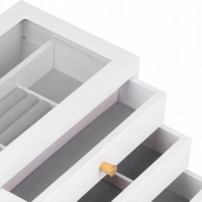 Boîte À Bijoux 3 Tiroir En Bois