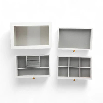 Boîte À Bijoux 3 Tiroir En Bois