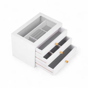 Boîte À Bijoux 3 Tiroir En Bois