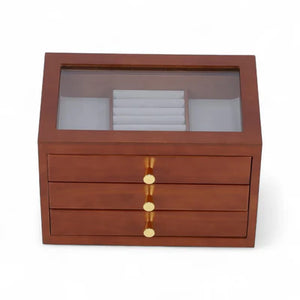 Boîte À Bijoux 3 Tiroir En Bois