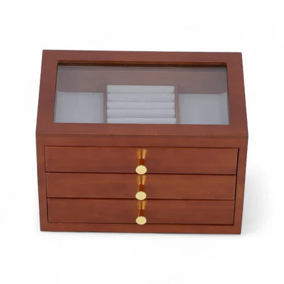Boîte À Bijoux 3 Tiroir En Bois