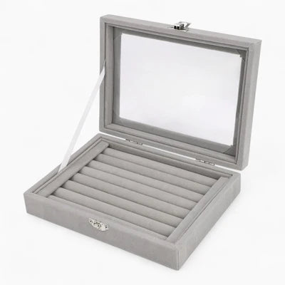 Boîte À Bijoux En Velours Pour Bagues