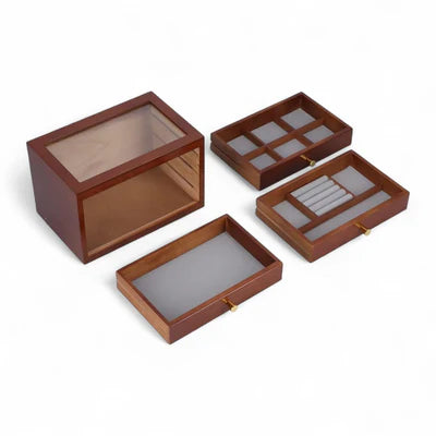 Boîte À Bijoux 3 Tiroir En Bois