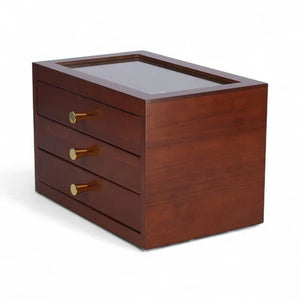 Boîte À Bijoux 3 Tiroir En Bois