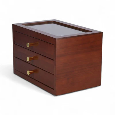 Boîte À Bijoux 3 Tiroir En Bois
