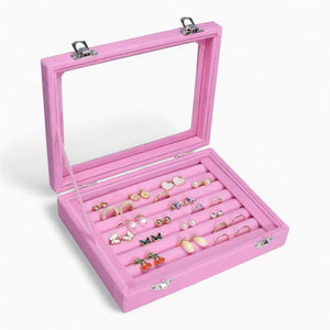Boîte À Bijoux En Velours Pour Bagues
