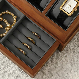 Boîte À Bijoux Et Montres En Bois