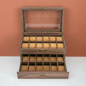 Boîte À Montre En Bois Avec Tiroir