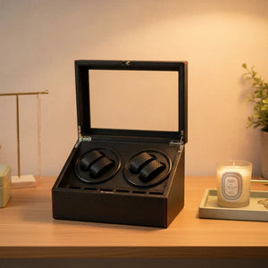 Boîte À Montre Automatique Style Carbone