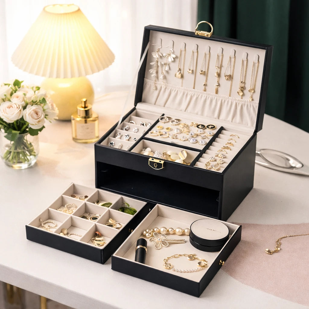 Boîte À Bijoux Femme Cuir