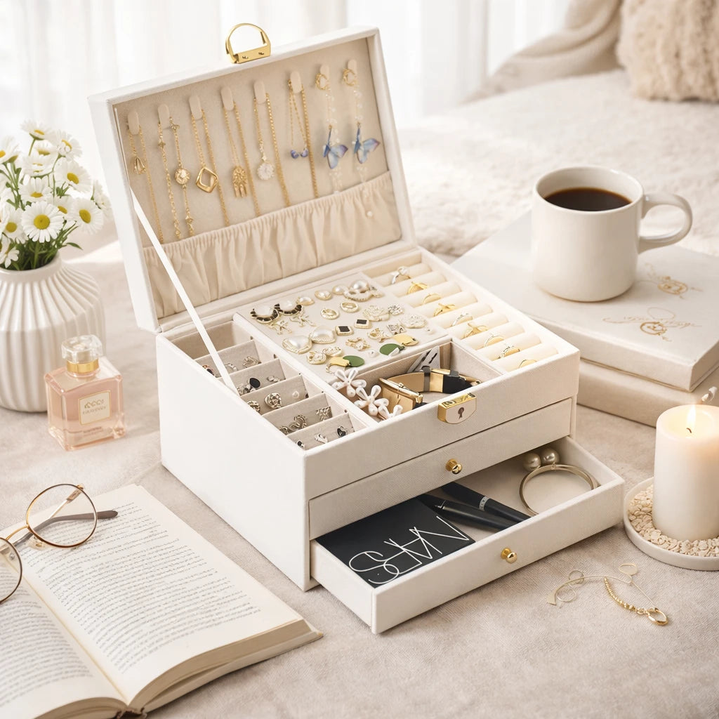 Boîte À Bijoux Femme Cuir