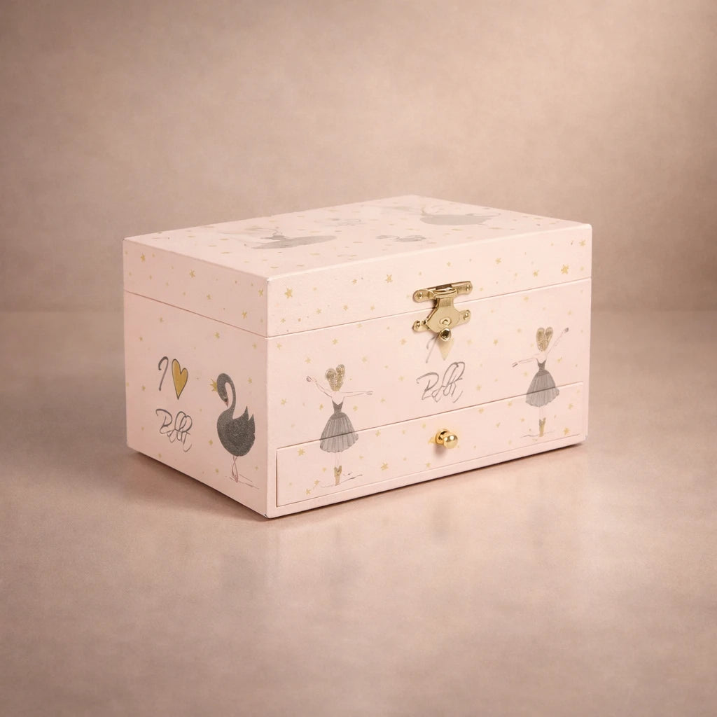 Boîte À Bijoux Musicale Avec Ballerine Et Miroir