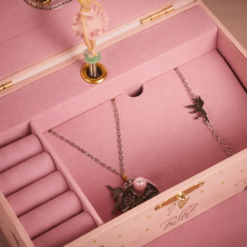 Boîte À Bijoux Musicale Avec Ballerine Et Miroir