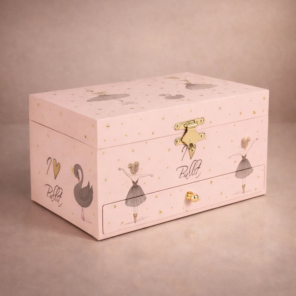 Boîte À Bijoux Musicale Avec Ballerine Et Miroir