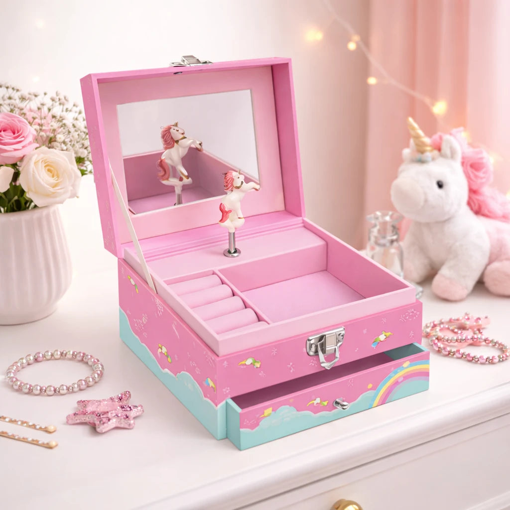 Boîte À Bijoux Musicale Licorne