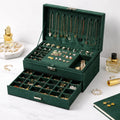 Boîte À Bijoux Velours Vert