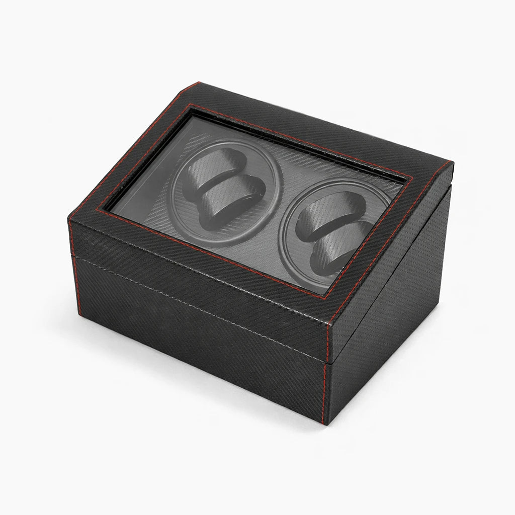 Boîte À Montre Automatique Style Carbone