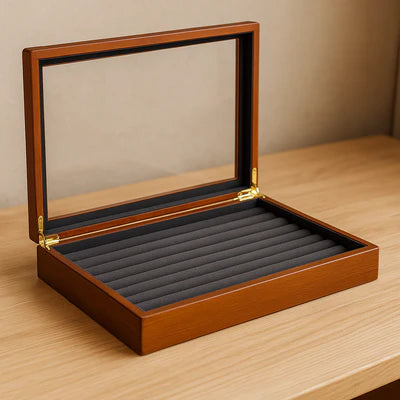 Boîte À Bague En Bois