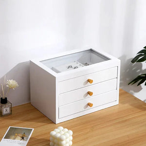 Boîte À Bijoux 3 Tiroir En Bois