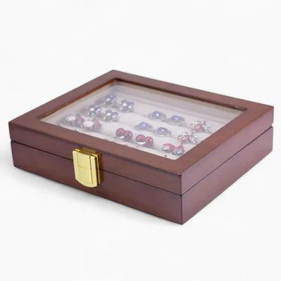 Boîte À Bijoux Bois Et Verre