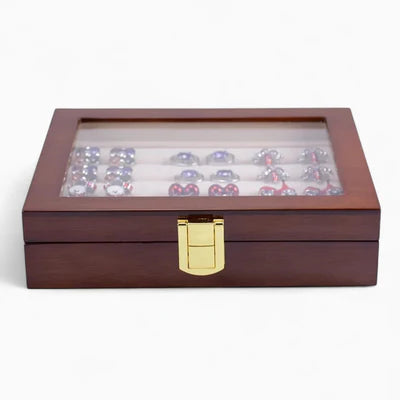 Boîte À Bijoux Bois Et Verre