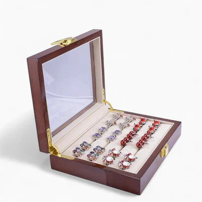 Boîte À Bijoux Bois Et Verre