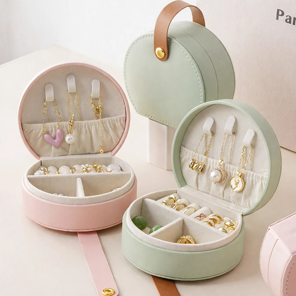 Petite Boîte À Bijoux Voyage Cuir