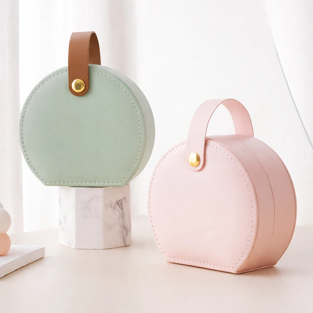 Petite Boîte À Bijoux Voyage Cuir
