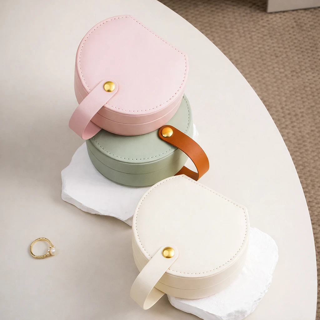 Petite Boîte À Bijoux Voyage Cuir