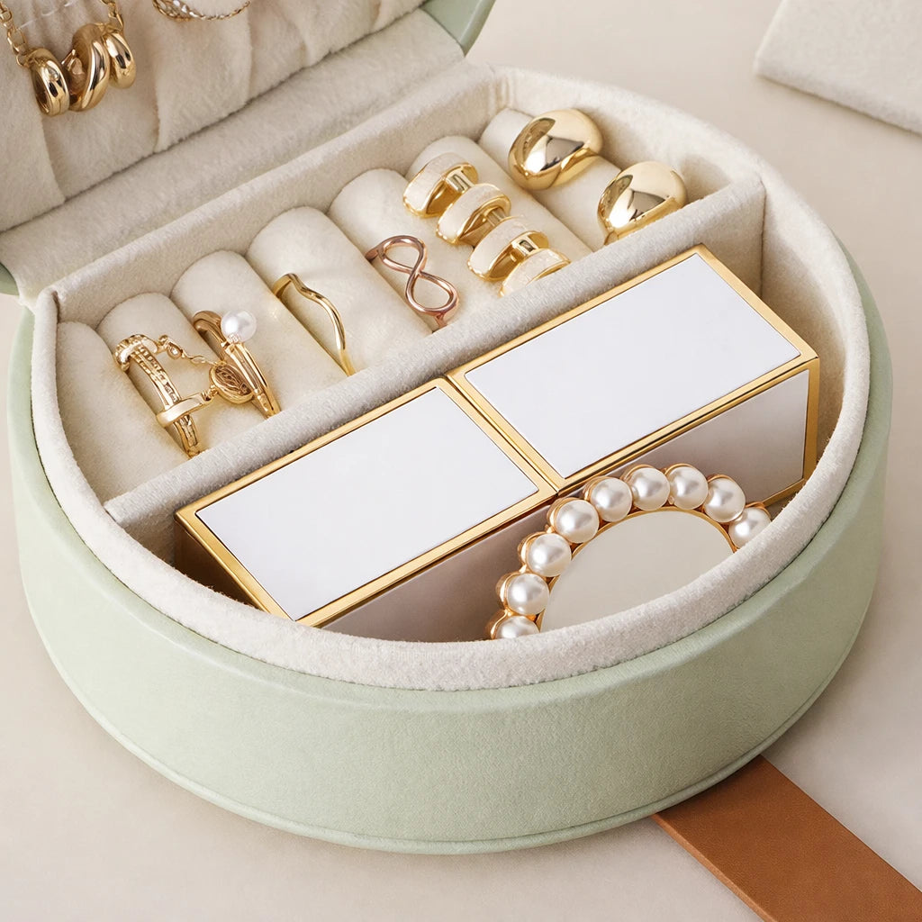 Petite Boîte À Bijoux Voyage Cuir