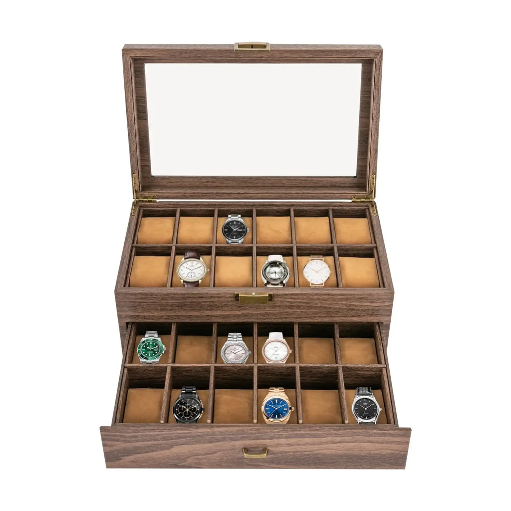 Boîte À Montre En Bois Avec Tiroir
