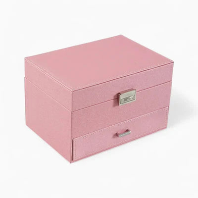 Boîte À Bijoux Avec Multi-Compartiments En Cuir