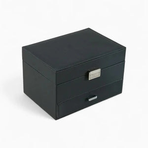 Boîte À Bijoux Avec Multi-Compartiments En Cuir