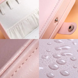 Petite Boîte À Bijoux De Voyage En Cuir