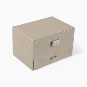 Boîte À Bijoux Avec Multi-Compartiments En Cuir