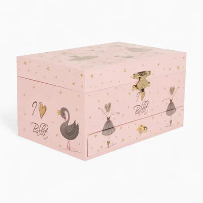 Boîte À Bijoux Musicale Avec Ballerine Et Miroir