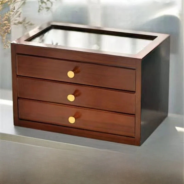 Boîte À Bijoux 3 Tiroir En Bois