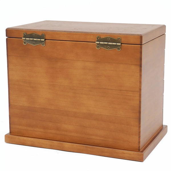 Grande boîte À Bijoux En Bois 6 Tiroirs