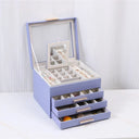 Boîte À Bijoux En Cuir Avec Miroir