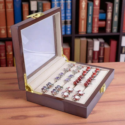 Boîte À Bijoux Bois Et Verre