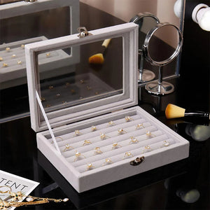 Boîte À Bijoux En Velours Pour Bagues