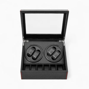 Boîte À Montre Automatique Style Carbone