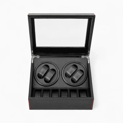 Boîte À Montre Automatique Style Carbone