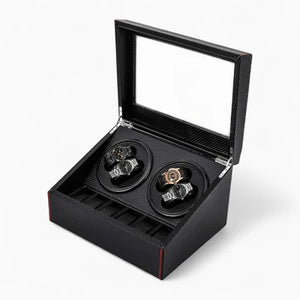 Boîte À Montre Automatique Style Carbone
