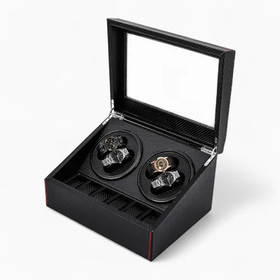 Boîte À Montre Automatique Style Carbone