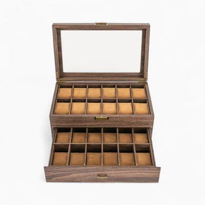 Boîte À Montre En Bois Avec Tiroir