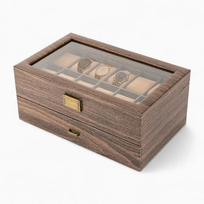Boîte À Montre En Bois Avec Tiroir