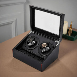 Boîte À Montre Automatique Style Carbone