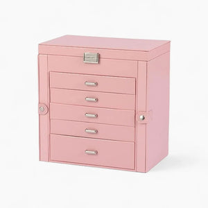 Boîte À Bijoux 5 Tiroirs Avec Miroir