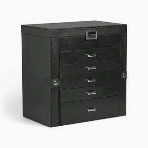 Boîte À Bijoux 5 Tiroirs Avec Miroir